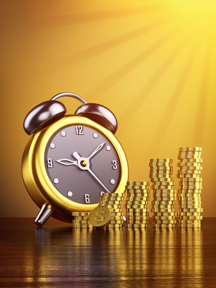 Time is money, make money and time management business concept