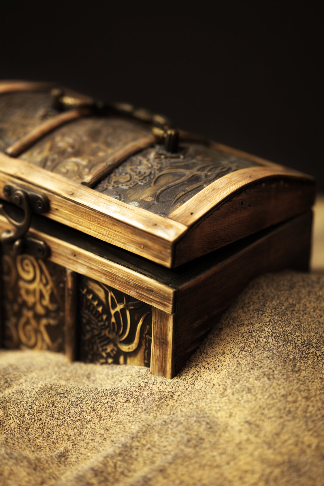 Buried Pirates Treasure Chest